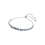 Bracelet taille ronde saphir tennis | or blanc