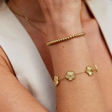 Bracelet Florielle fleur breloque | or
