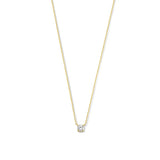 Collier Cléa moissanite pierre | or