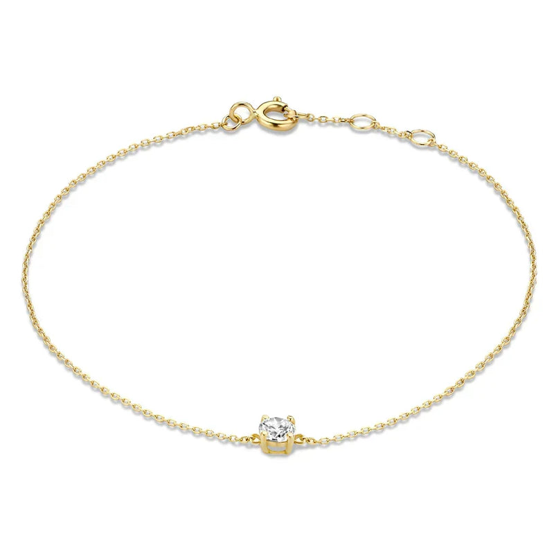 Bracelet Cléa moissanite pierre | or