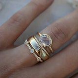 Lot de bagues vintage or & zircone | or