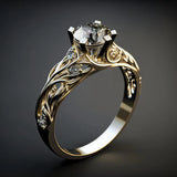 Bague raffiné exotique zircone | or