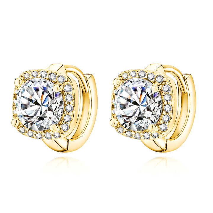 Boucles Nadine carré | or