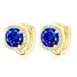 Boucles Nadine saphir | or