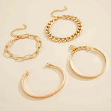 Lot de bracelets Elan Mercer | or blanc