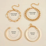 Lot de bracelets Elan Mercer | or blanc