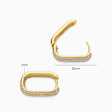Créoles Icon pavé | or