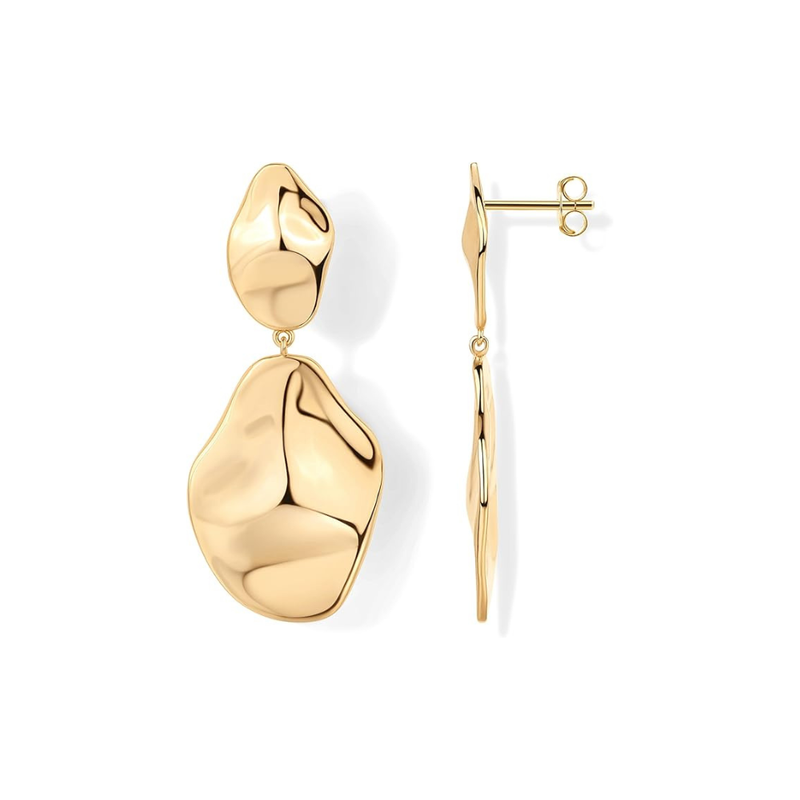 Boucles Ripple vague | or